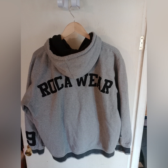ROCAWEAR‎ 99 GRAY Hoodie Sz. Medium - Picture 5 of 11